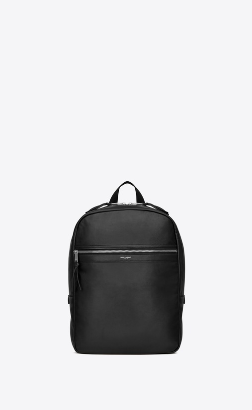 City backpack in smooth leather